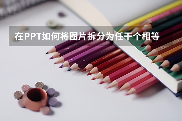 在PPT如何将图片拆分为任干个相等矩形图块呢