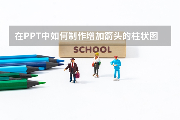 在PPT中如何制作增加箭头的柱状图呢？