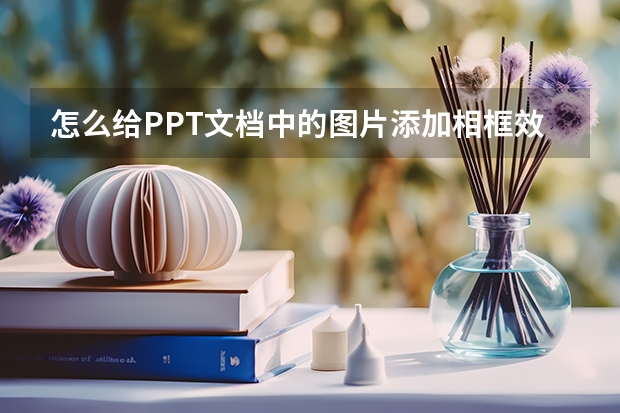 怎么给PPT文档中的图片添加相框效果