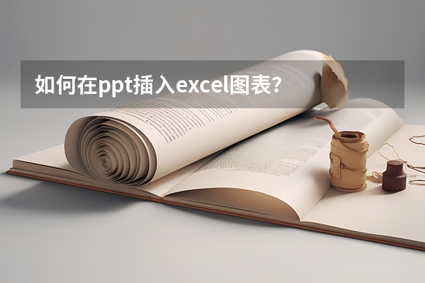 如何在ppt插入excel图表？