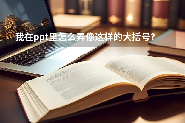 我在ppt里怎么弄像这样的大括号？